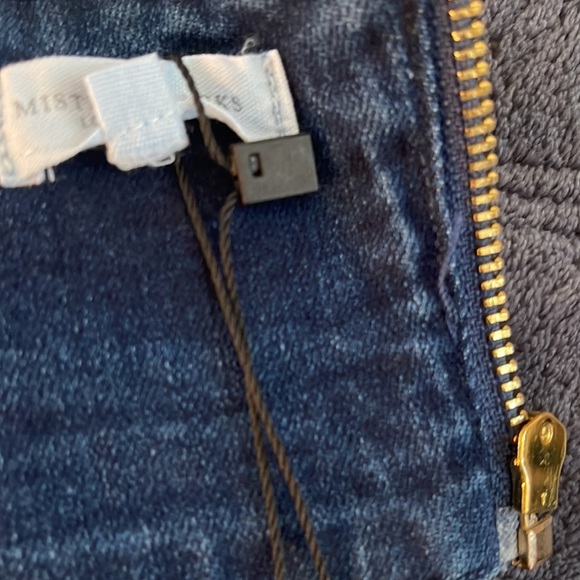 Mistress Rocks x House Of CB “Pistol” Cross Front Denim Crop Top Size L - Picture 4 of 10